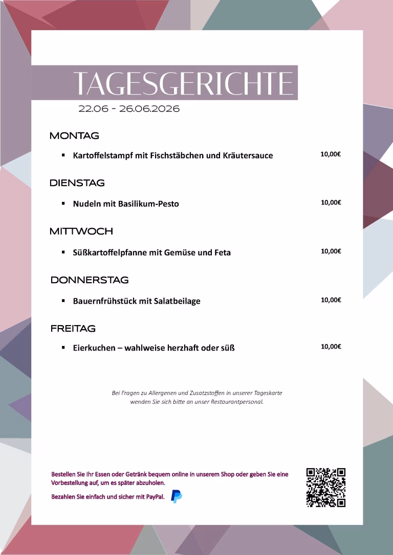 Tagesessen KW26